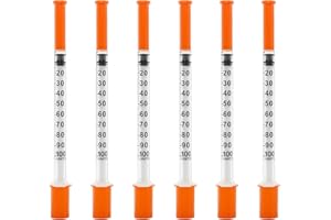 COTOM 1ml with 30Ga 8mm Plastic Pipette，Individually Packed (100PCS)