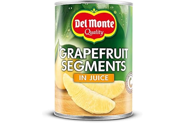 DEL MONTE Grapefruktsegment i juice, 411 g, förpackning med 6
