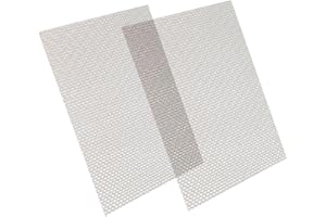 SSRDFU Siatka druciana ze stali nierdzewnej 304, 2 sztuki, siatka druciana o drobnych oczkach, siatka na owady, metalowa siatka druciana, 1 mm, 20 otworów, siatka druciana do wentylacji, filtra,