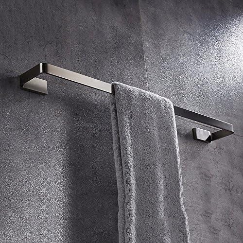 GGHYYO Towel shelf shower room kitchen Wall-Mounted Bar Towel Rail Shelf Punching 70cm