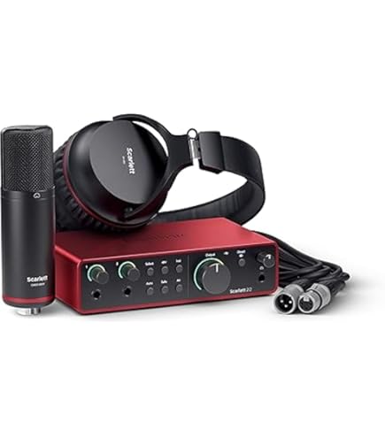 Focusrite Scarlett 2i2 Studio 3rd Gen USB Audio Interface Bundle