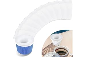Yi'antai Filet Skimmer Piscine, Chaussette Skimmer 10 Pièces Filtre Skimmer Piscine Chaussette Piscine Pool Skimmer Socks-Filtrer Les Feuilles, Les Cheveux, Les Insectes, Le Pollen