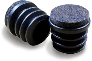 Ajile® - Lot de 16 pièces - Embout entrant rond pour pied de chaise DIAMÈTRE EXTÉRIEUR 20 mm avec semelle feutre anti-bruit et anti-rayure - ERF120-FBA