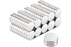 Aenienoe Magnesy 8x2 mm, małe, mocne neodymowe, mini 100 sztuk, okrągłe, do tablicy magnetycznej, korkowej, lodówki, suchościerali, rzemiosła, zdjęć