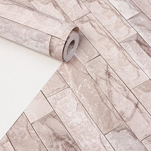 Damlonby 3D modeling of the bricks brick texture wall paper marble culture stone brick wall paper restaurant works milk tea shop barber shop wallpaper, light and powder 0.53*10 M