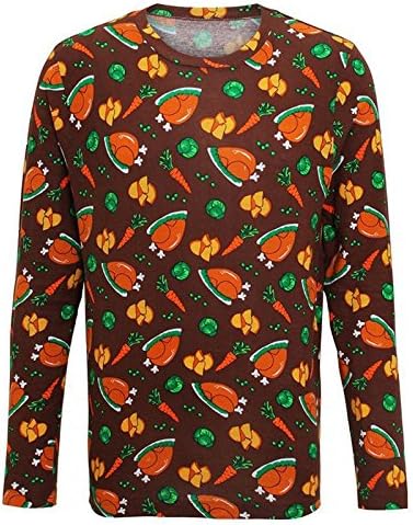 Long Sleeve Tee with Christmas Dinner Print Christmas Shop 2016 Carrots and Sprouts 100% Cotton (Small)
