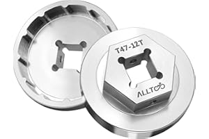 ALLTOO Strumento di smontaggio del movimento centrale della bicicletta, adatto per Trek Emonda T47, per SRAM Dub T47 16 denti asse centrale e altri strumenti per asse centrale della bicicletta 16T T47 con un