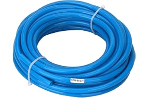 TEN-HIGH - Tubo flessibile in poliuretano, 15 m, 5 mm di diametro x 8 mm, tubo ad alta pressione, per tubo di aria, spessore 1,5 mm