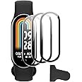 FDHYFGDY Pack of 3 for Xiaomi Smart Band 9 Screen Protector, [Full Coverage] HD Composite Thin Film, Free Bending, [Anti-Scratch] for Xiaomi MI Band 9 - Transparent