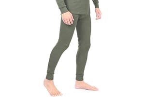 BestSale247 Męskie kalesony termiczne, długie, polarowe, ciepła bielizna zimowa, bielizna narciarska, bawełna