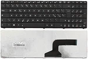 CLICK HELP Tastiera Notebook Compatibile con ASUS N53 N53JN P52 P52JC P52F K55 X55 X75A (Nera)