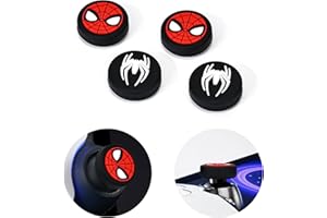 DLseego Thumbstick Grip cap Compatibile con Playstation Portal, 4 PS Portal Remote Player Controller Thumb Grip Caps, Anti-Slip e Cool Classic Anime Characters,Ragno Rosso