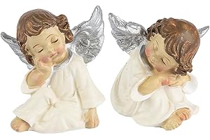 ‎IDEEN MIT HERZ Ideen mit Herz Kleine Deko-Figuren Engel | Weihnachtsfiguren ideal zum Basteln oder als Tischdeko für Weihnachten | 2 Engel-Figuren | jeweils ca. 4,5 x 3,5 x 3 cm