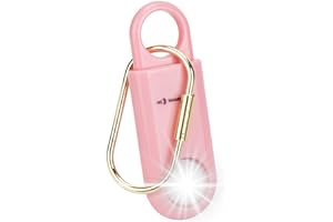 MOSAIC ALARM 130dB Personal Safety Alarm Strobe Light. Loud Sound SOS Keychain Siren with Carabiner for Women, College Students, Night Runners, Hiking. Bear Alarm Deterrent. Emergency Self Defense Alerts. Pink