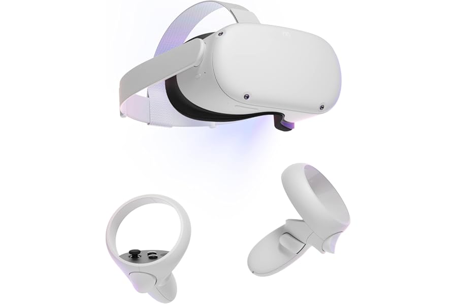 Meta Quest 2 — Advanced All-In-One Virtual Reality Headset — 128 GB (Renewed) White