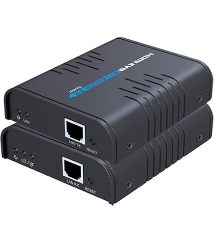 Extendeur HDMI KVM USB 50m - Full HD 1080P Sur Câble Réseau | Boucle Sortie, Contrôle Souris/Clavier