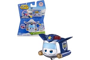 Super Wings Toys for 3 4 5 6 7 8 9 Year Old Boy Girl, Paul Super Pet w/Light Facial Expressions Interchanging Gift, Blue