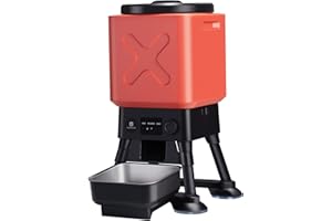 Molly&Cody Distributeur Automatique Croquette, 14L Grande Capacité Alimentateur Intelligent pour Animaux, 2,4G WiFi APP- Contrôle Dosage Personnalisable, Acier Inoxydable Idéal pour Les Grands Chiens