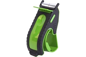 TENDO° Tendo Premium Tape Dispenser, Tape Gun for Packing Boxes, Parcel Packing Tape Dispenser, Ergonomic Tape Dispenser for 2" Packing Tapes, Light Tape Gun for Packing Boxes - Green