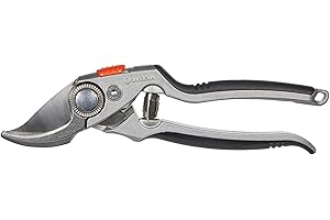 Tijeras de podar B+/L de aluminio Gardena: cortarramas premium bypass para ramas duras y tallos, robusta empuñadura de aluminio, cuchillas intercambiables, diámetro máx. de corte 24 mm (8702-20)