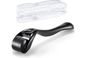 QOBOBO Derma-Roller 1.5mm, Bartroller Bartwuchs, Narbenroller, Microneedling Roller, Derma Roller für Haare, Gesicht und Bart Wachstum, Haarroller für Männer und Frauen