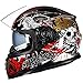 Produktbild WWUX Helme Motorrad Helm Full-Face Helme Doppel Sonnenblende Anti-Fog Motorrad Full Cover Helm Racing Cruiser ATV Dirt Bike Helme,A-XL