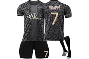 PIITOU PSG Maillot de Foot Enfant et Homme 2022 2023 Nouveau Equipe de Paris Football, Soccer Jersey Ensemble Sport Garcon Tee Shirt, Short et Chaussettes Survetement PSG Vêtements