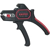 KNIPEX 12 62 180 Otomatik Tel Sıyırıcı 180 mm, Siyah | PVC izolasyon, 0,2 &ndash; 6 mm&sup2;, kablo kesicili, ince ayar