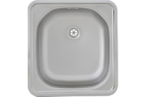 respekta Fregadero empotrable de 1 seno de acero inoxidable. Modelo: DALLAS465X435.