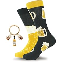 YYSWSAKY Bier Socken, Gestickte Biersocken, Damen & Produktbild-Vorschau 1