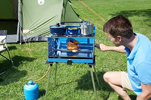 Campingaz Mehrflammkocher PUEBLO IV, platzsparender Koffergasgrill - 6