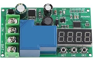 YANMIS Tablero de protección de carga de batería, Tablero de protección de carga Encendido/apagado automático Módulo de controlador de protección de carga de batería 12V 24V 48V Baterías