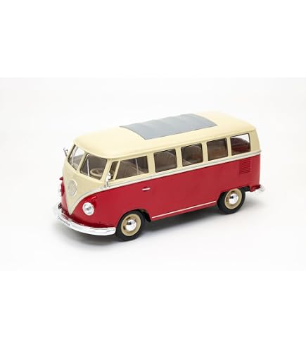 Modellino Volkswagen Bus 1962 - Auto Giocattolo Scala 1:32 Con Porte Modellino Volkswagen Bus 1962 - Auto Giocattolo Scala 1:32 Con Porte