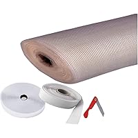 Mesh Planet MP1 Mosquito Net with Fiber Glass Mesh Without Stitching for Window (White, 48 x 48 Inches/120 x 120 cm/4 x…