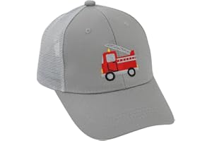 Besforta Nette Feuerwehrauto Stickerei Kinder Baseball Caps Einstellbare Gewaschene Baseball Hüte für Jungen Mädchen