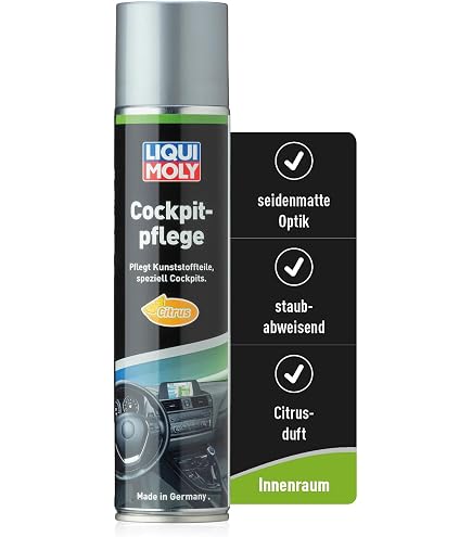 Spray Cockpit Nigrin Berries & Cream 400ml - Nettoyant Moussant Pour Plastiques Intérieur Auto - Brillant Et Anti-poussière