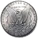 Produktbild realeather Crafts Metall Concho Antik Silber mit Schraubverschluss 3,5 ° cm Handmeißel, Morgan Dollar Tails