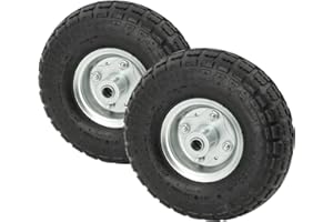 STI 2 x Ruote Pneumatiche per Carrello Porta Pacchi porta casse diametro 4.10/3.50-4 260x85