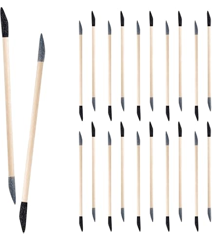 10 PCS Double-Ended Sanding Sticks – 150/280 Grit, Matchstick Design, 5.4" X 0.2", For Tight Spaces, Wood & Plastic Models