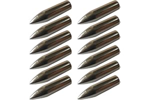 e5e10 Metal Glue on Arrowheads 100 grain Replacement Archery Targeting Practice Broadheads Tips Bullet Field Points for Bamboo Wooden Arrows Silver