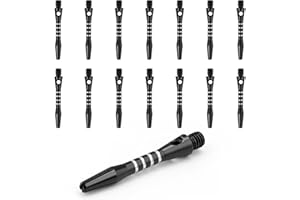 LWLWA 15 Stück Dart Schaft, Aluminiumlegierung Darts Schäfte, Kreuzschlitzdesign Dart Schäfte, 2BA Universalgewinde, für Darts Stahlspitze oder Darts Weicher Spitze