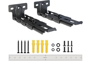 Agandax Supporto Soundbar Di Montaggio A Parete, Universale Supporto Soundbar Regolabile In Profondità (3,65"-6,65") Per Bose, Samsung, Vizio, Lg, Soundbar Dolby Atmos