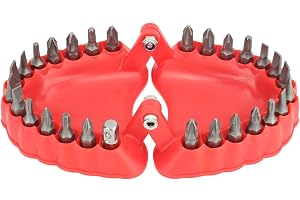 Denture Drill Bit Holder, Elegant Organisation med Snabb Tillgång, Idealiska Män Pojkvän Far (Med bitar)