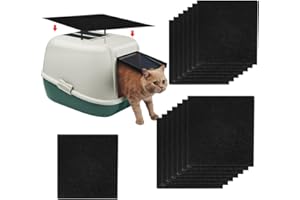 BAVOOTY Filtro a Carbone Attivo per Lettiera per Gatti,Filtro per Lettiera per Gatti,Filtri di Ricambio per Lettiera per Gatti,Filtro a Carbone per Deodorante,Filtro ai Carboni Attivi per Gatti,16 Pezzi