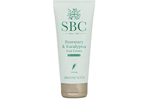 SBC Skincare - Crema per Piedi Secchi e Screpolati con Rosmarino ed Eucalipto - 200 ml - Aiuta a Nutrire e Idratare la Pelle - Crema Idratante per Piedi - Rosemary & Eucalyptus Foot Cream