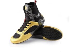 GOLDENEAMEISEN Scarpe da Boxe,Stivali da Boxe,Scarpe da Wrestling,Scarpette da Allenamento,Bodybuilding Shoes,Unisex,durevoli,Traspiranti,Comfort,Antiscivolo,Hot,per Taekwondo,Arti Marziali,Box,giovanili