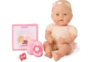 Baby Sweetheart by Battat – Bed Time 12-Inch Soft – Body Newborn Baby Doll with Easy – to – Read Story Book and Accessories