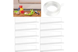 DELISOULS 10 Stück Spielzeugblocker für Möbel, Spielzeugblocker Couch, Transparente Lückenblocker mit Klebeband, Lückenblocker Haustier-Prallplatte für Unter Dem Sofa und Dem Bett Verwendet Wird