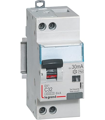 disjoncteur différentiel 1P+N 6kA 16A 30 mA courbe C type AC
