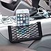 Stretchable Car Item Organizer Universal Side Seat Net Bag Useful Black Mesh Pocket Self Adhesive Phone Holder RS.125.00